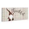 Stupell Industries Thankful Harvest Forest Gnome Elf-Like Creature, Designed by Kim Allen Canvas Wall Art, 20 x 48, Red view 3