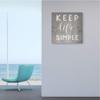 Stupell Industries Keep Life Simple Phrase Grey Plank Pattern view 2