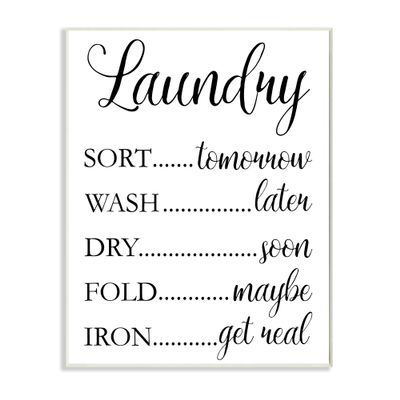 Stupell Industries Laundry Room Schedule Humorous Cleaning Priorities