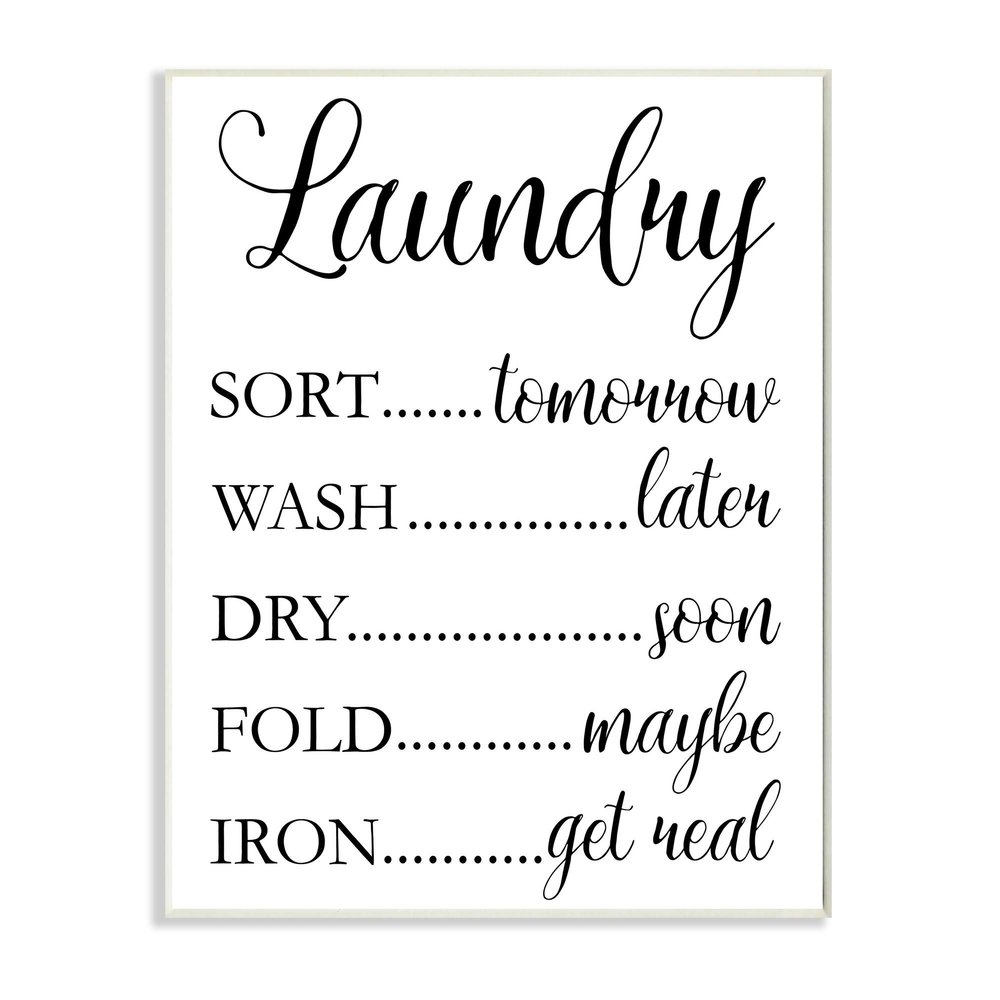 Stupell Industries Laundry Room Schedule Humorous Cleaning Priorities