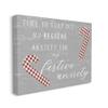 Stupell Industries Festive Anxiety Time Chistmas Saying Plaid Candy Canes view 1
