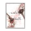Stupell Industries Pray and Hustle Phrase Glam Cosmetic Brush view 1