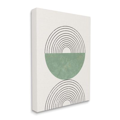 Stupell Industries Abstract Geometric Circular Study Curved Art Deco