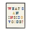 Stupell Industries What's an Inside Voice Phrase Western Typography view 1