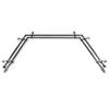 Antelope 13/16" Bay Window Double Curtain Rod 20"-36", 38"-72" - Black view 1