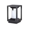 WFZRXFC E27 Black Frame Simple Outdoor Post Light High Light Transmittance White Lampshade is Waterproof Dustproof Post Lantern Ground Guide Courtyard Pillar Lamp Home House Channel Lighting Column view 1