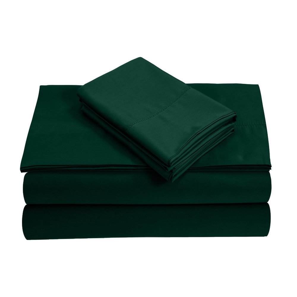 Queen Size Giza Cotton Sheet Set - 16-Inch Deep Pockets 800-Thread Count - Teal Blue