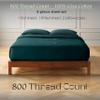 Queen Size Giza Cotton Sheet Set - 16-Inch Deep Pockets 800-Thread Count - Teal Blue view 2