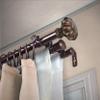 Candice 13/16" Triple Curtain Rod 66-120 inch - Cocoa view 1