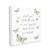 Stupell Industries Sweet Girl More Than Expected Phrase Charming Butterflies view 1