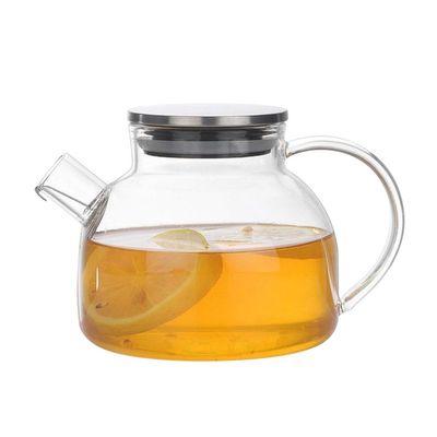 1pc Glass Teapot Elegant Small Kettle for Loose Leaf Tea for Home Office Use Design Comfortable Handle for Tea