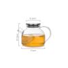 1pc Glass Teapot Elegant Small Kettle for Loose Leaf Tea for Home Office Use Design Comfortable Handle for Tea view 4