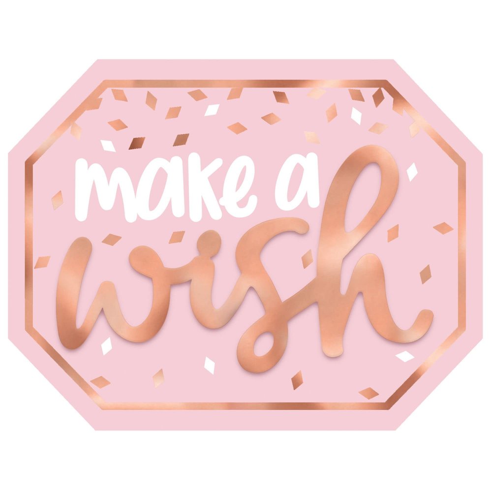 Delightful Blush Birthday Mini Message Sign - 5.75" x 4.5" (1 Pc.) - Elegant & Stylish Sign, Durable Material - Perfect for any Birthday Celebration and Unforgettable Memories