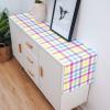 Easter Spring Buffalo Check Table Runner, Farmhouse Colorful Yellow Blue Pink Purple Plaid Non-Slip Cotton Linen Dining Table Runner for Coffee Table, Family Dinners, Party, Gathering, 14x72 Inch view 4