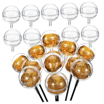 95PCS cake pop sticks Clear Chocolate Box Truffle Wrappers Truffle Liners Truffle Cups Chocolate Candy Wrappers Holders Candy Flower Support Holder Packaging chocolate holder balls Case candy sticks