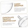 95PCS cake pop sticks Clear Chocolate Box Truffle Wrappers Truffle Liners Truffle Cups Chocolate Candy Wrappers Holders Candy Flower Support Holder Packaging chocolate holder balls Case candy sticks view 3