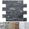 Art3d 10-Sheet Peel and Stick Backsplash PVC Wall Tile, Stickon Tile for Kitchen Backplash, Bathroom Vanities, Fireplace Decor, Laundry Table, Stair Decals in Dark Granite, Plastic-Sheets view 1