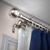 Rod Desyne Dina 13/16" Triple Curtain Rod, 28-48 inch, Satin Nickel view 3