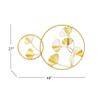 Aurtem Home Wall Luxry Lavish Dcor Metal Iron Ginkgo Biloba Leaf Wall Hanging Decorative Wall Art Sculpture for Living Room, Bedroom Office 40Wx27H view 2