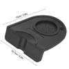Silicone Espresso Tamp Mat Mini Thicken Silicone Coffee Powder Tamper Support Pad Holder Tamping Corner Mat Kitchen Coffee Tools with Pery Food Silicone(Black) view 2