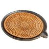1pc Chinese Rattan Mat Ceramic Handmade Tea Accessories Tea Tray Kung Fu Tea Set view 1