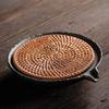 1pc Chinese Rattan Mat Ceramic Handmade Tea Accessories Tea Tray Kung Fu Tea Set view 3