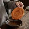1pc Chinese Rattan Mat Ceramic Handmade Tea Accessories Tea Tray Kung Fu Tea Set view 4