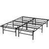 14 Inch Metal Platform Bed Frame Queen Bed Frame Metal Mattress Foundation Frame/Easy Assembly/Under-Bed Storage/No Box Spring Needed, Queen, Black view 1
