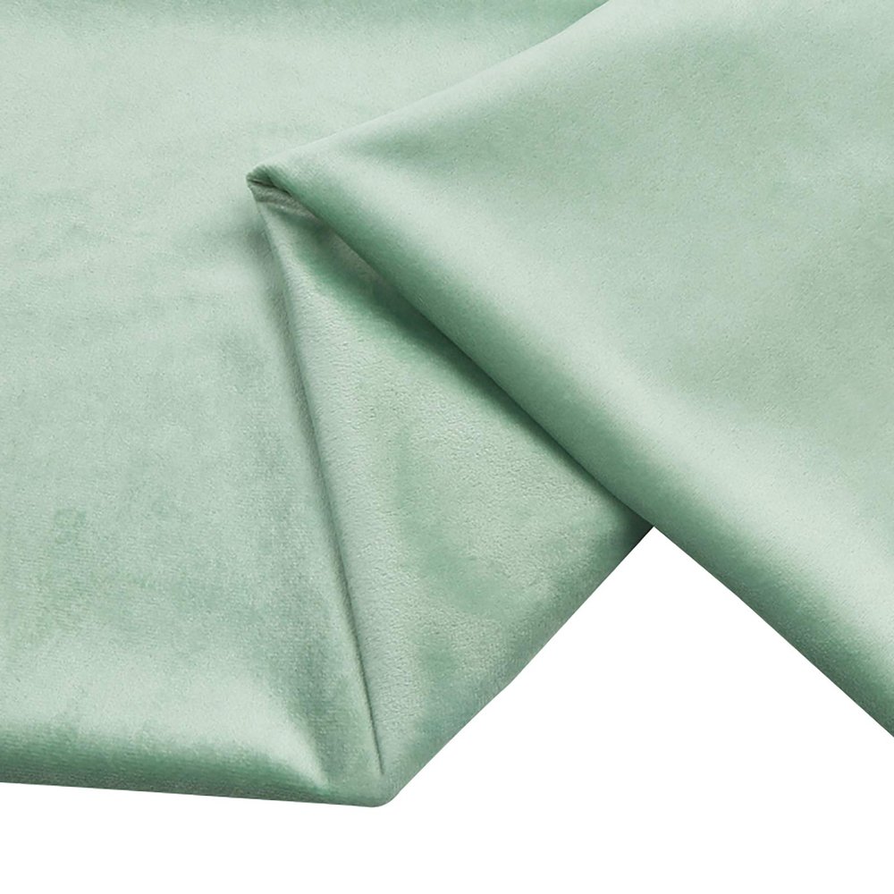 Dami Soft Velvet Fabric Upholstery Dressmaking Curtain Blind Cushion Craft Velour Material 150 cm Wide Sold by The Meter(Color:Bean Paste Green)