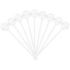100pcs Clear Chocolate Box Truffle Wrappers Truffle Liners Truffle Cups Chocolate Candy Wrappers Holders Candy Flower Holder Packaging Case view 1