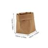 DOITOOL 1pc Creative Pot Storage Case Kraft Paper Pen Holder Brush Pot Stylish Desktop Organizer for Office Home Decor Multi-functional Plant Stationery Container view 2