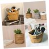 DOITOOL 1pc Creative Pot Storage Case Kraft Paper Pen Holder Brush Pot Stylish Desktop Organizer for Office Home Decor Multi-functional Plant Stationery Container view 4