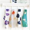 Apron: Purple Poppies on Snow view 2