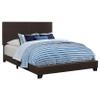 Coaster Home Furnishings Dorian Transitional 4-Piece Bedroom Set Leatherette Upholstered Full Size Panel Bed Frame 46-inch Headboard Dark Cocoa 300762F-S4 view 3