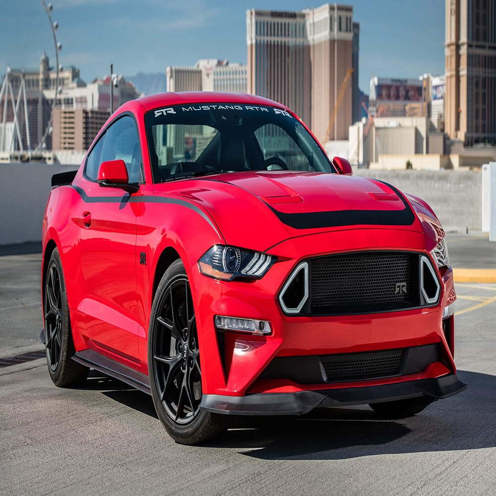 Iconic Arts Laminated 42x24 Poster: 2019 Ford Series 1 Mustang RTR 4k 2 HD