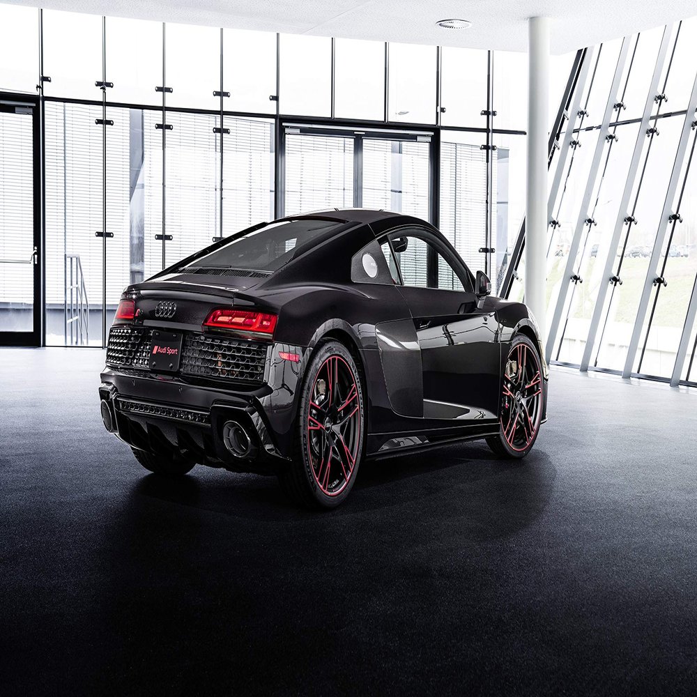 Iconic Arts Laminated 42x24 Poster: 2021 Audi r8 rwd Panther Edition 5 4k 5k hd Cars HD