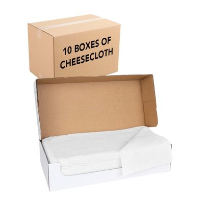 Arkwright Food-Grade Cheesecloth Fabric in Box, 100% Cotton Grade 50 [Medium Tight Weave] Bleached Cheese Cloth for Straining, Cooking and Food Preparation, 3 ft x 70 yd, 10 Boxes, White