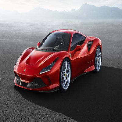 Iconic Arts Laminated 42x24 Poster: Ferrari f8 tributo 2019 4k 5k HD