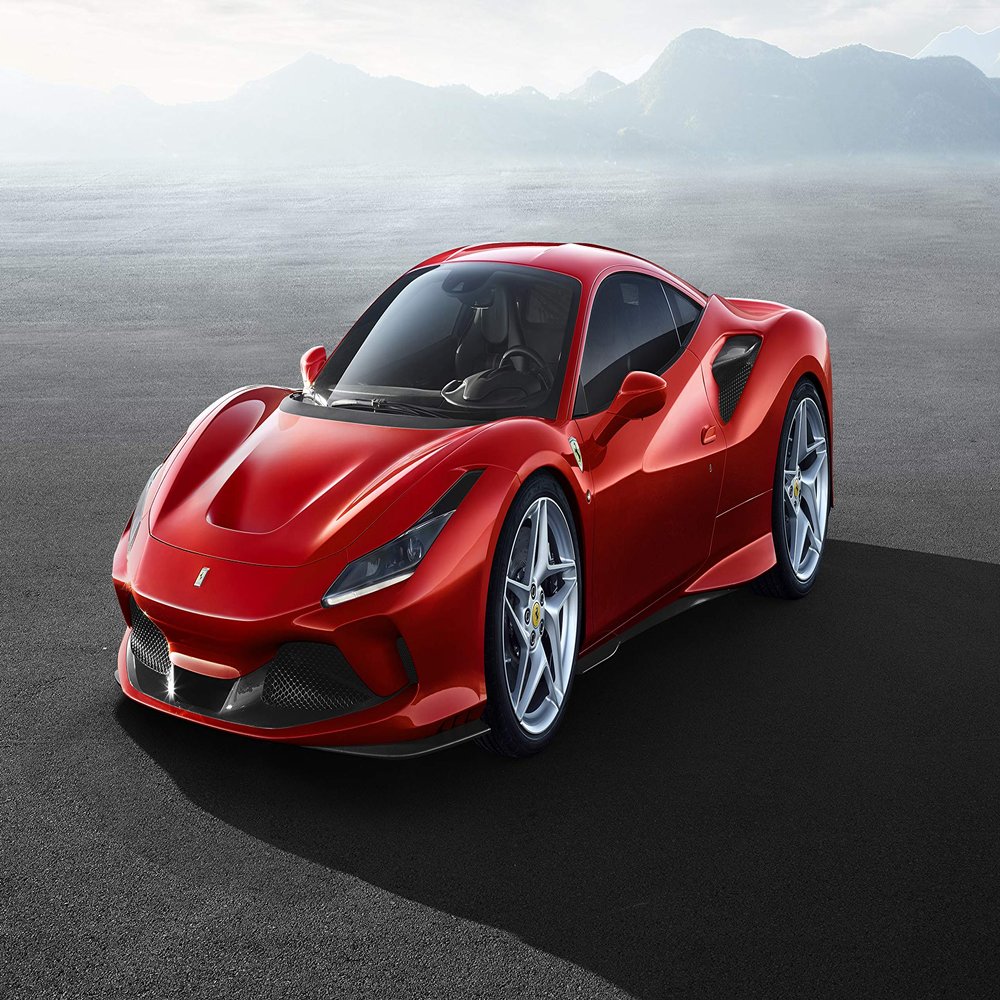 Iconic Arts Laminated 42x24 Poster: Ferrari f8 tributo 2019 4k 5k HD
