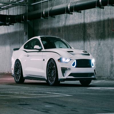 Iconic Arts Laminated 42x24 Poster: Ford Mustang RTR 2018 Wide