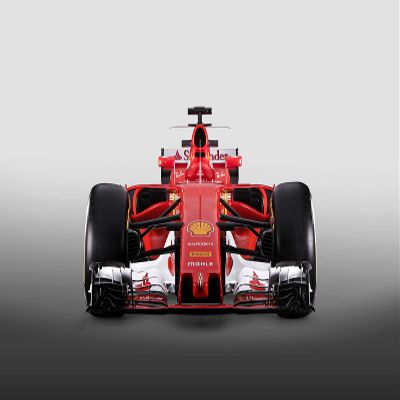 Iconic Arts Laminated 42x24 Poster: 2017 Ferrari sf70h Formula 1 car 4k HD