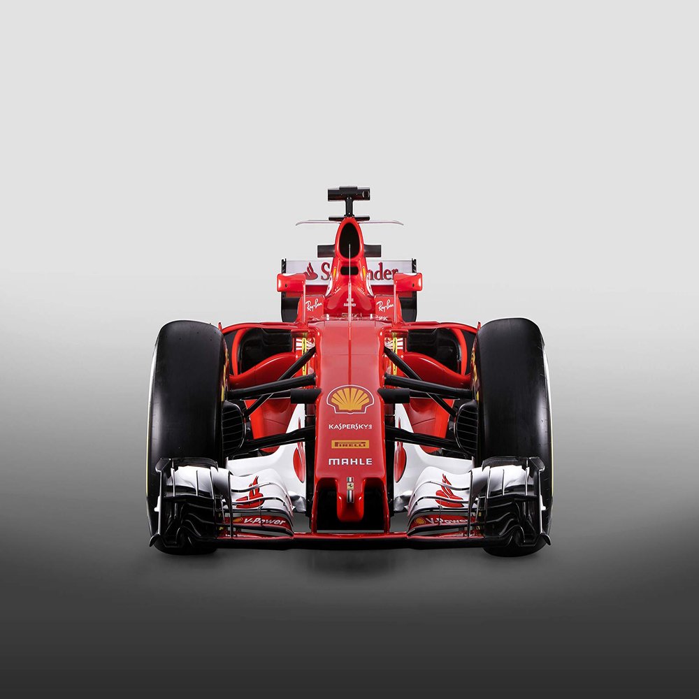 Iconic Arts Laminated 42x24 Poster: 2017 Ferrari sf70h Formula 1 car 4k HD