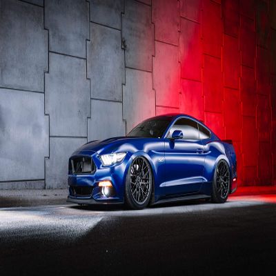 Iconic Arts Laminated 42x24 Poster: Ford Mustang gt 5k 2 HD