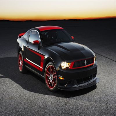Iconic Arts Laminated 42x24 Poster: 2012 Ford Mustang boss Wide