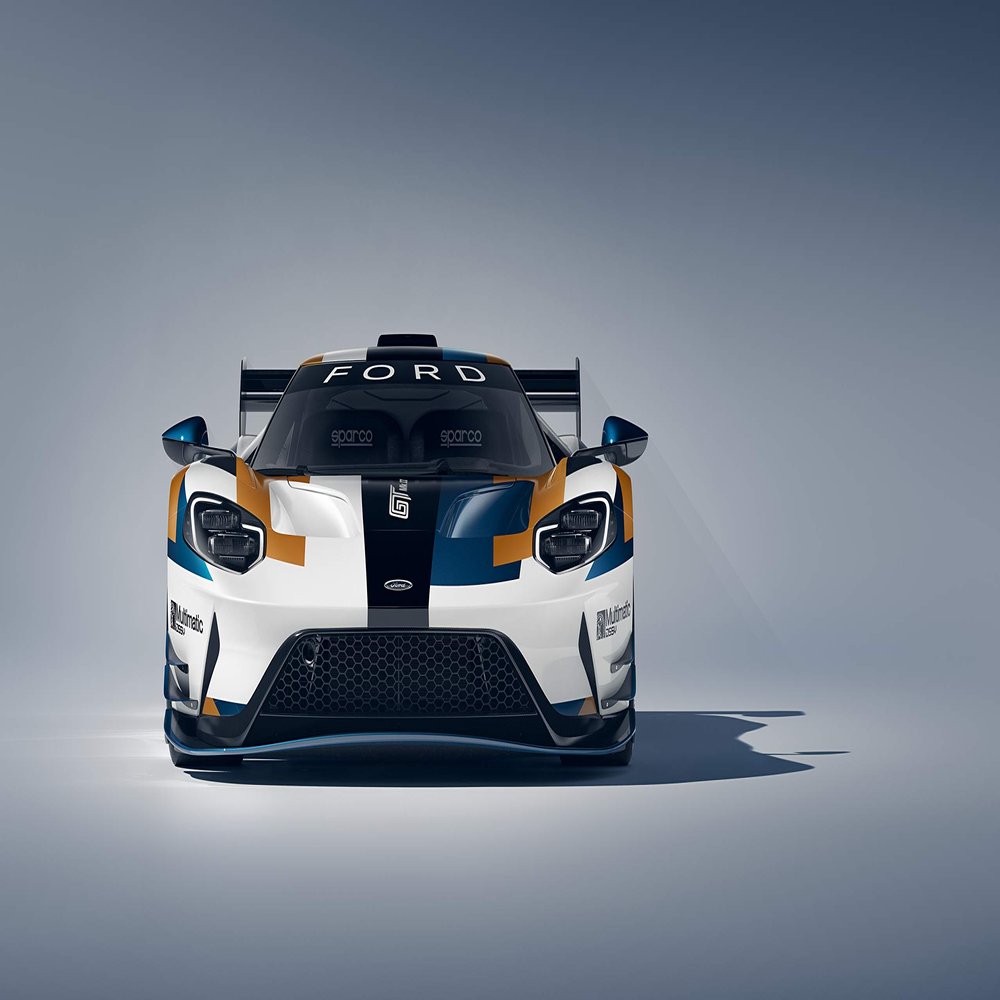 Iconic Arts Laminated 42x24 Poster: Ford gt mk ii 2019 4k 3 HD