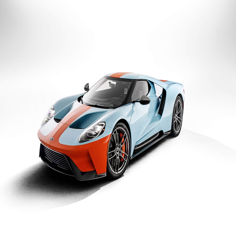 Iconic Arts Laminated 42x24 Poster: 2019 Ford gt Heritage Edition 4k 3 HD