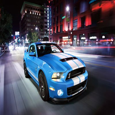 Iconic Arts Laminated 42x24 Poster: Ford Shelby gt500 2014 Wide