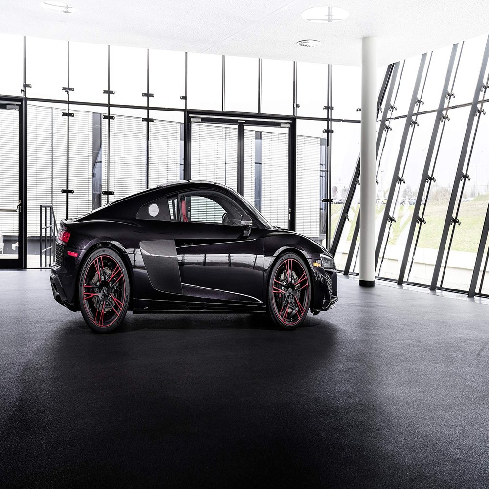 Iconic Arts Laminated 42x24 Poster: 2021 Audi r8 rwd Panther Edition 4 4k 5k hd Cars HD