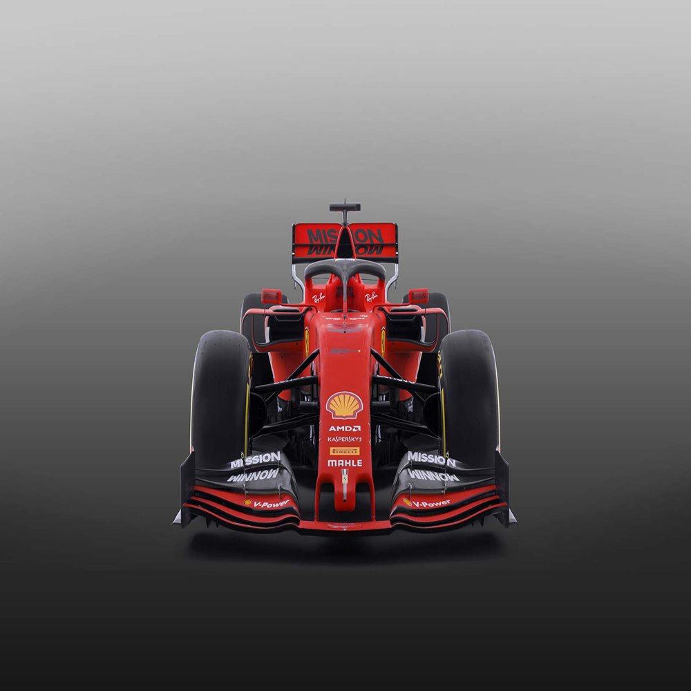 Iconic Arts Laminated 42x24 Poster: Ferrari sf90 f1 2019 4k 5k HD
