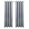 Outdoor decor Seascapes Grommet Panel Pair Each 50 x 108 in Alloy Grey view 1
